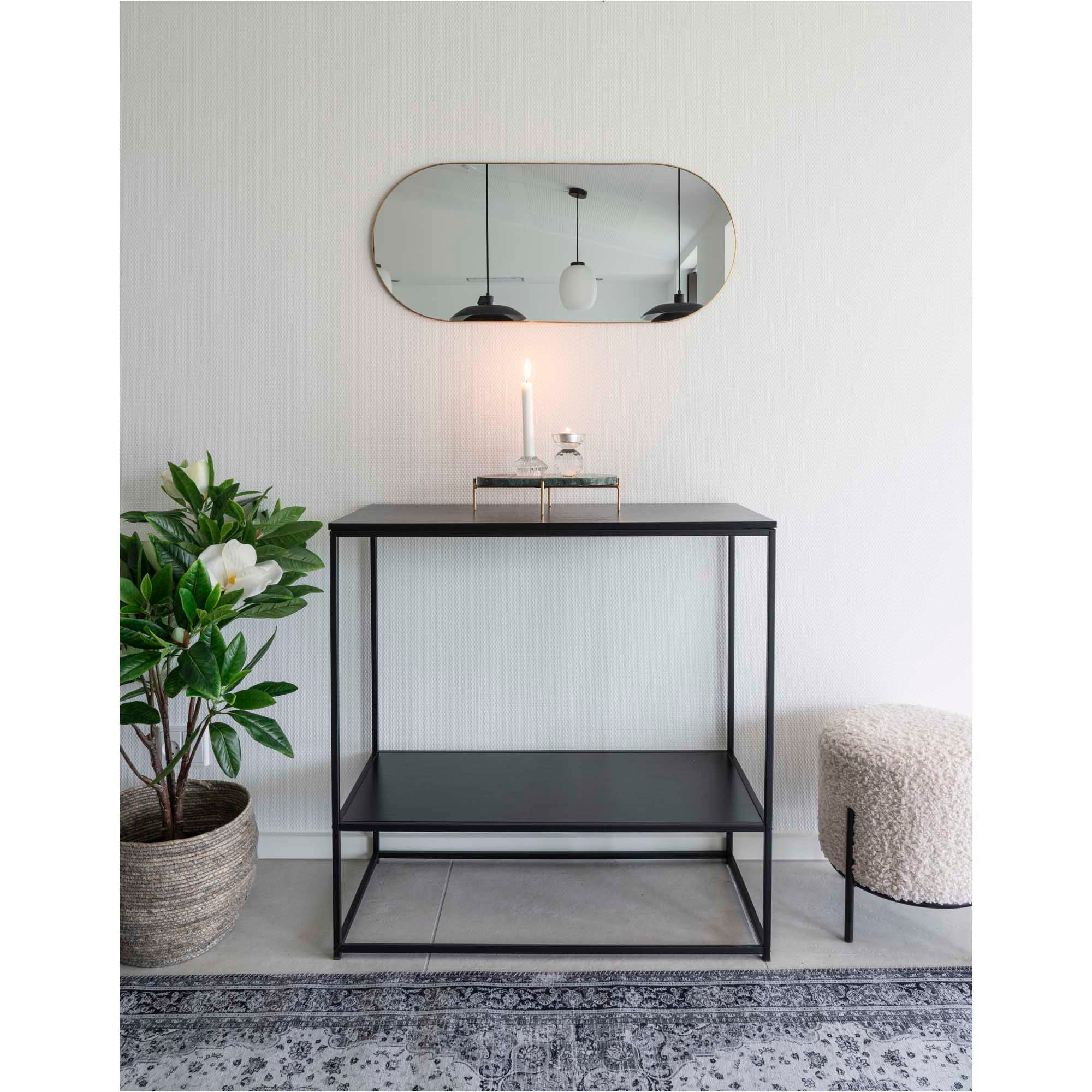Jersey Spiegel Ovaal Goud 35x60